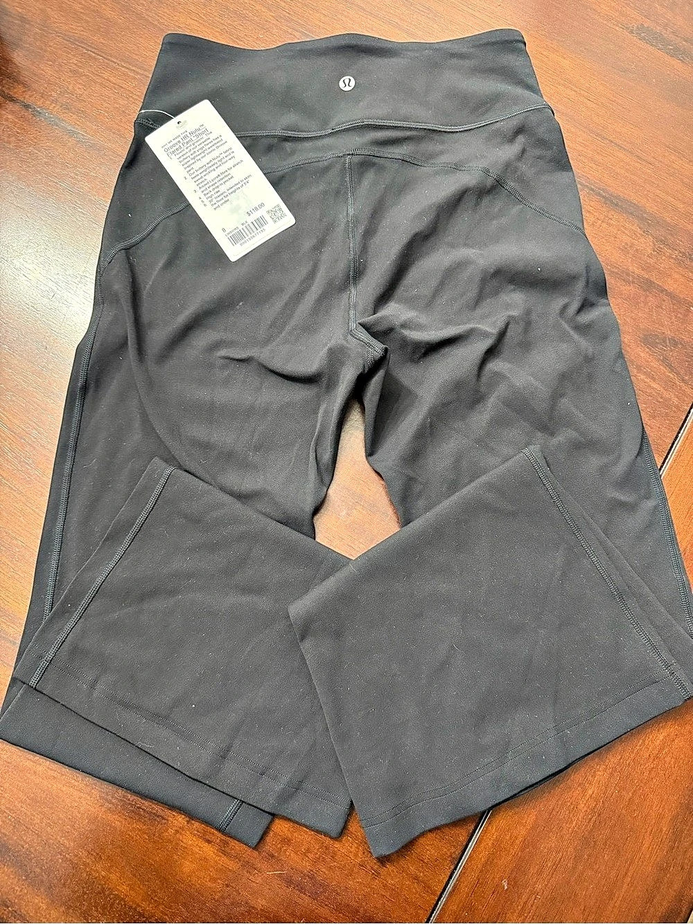 lululemon Groove HR Nulu Flared Pant *Short Black Size 8
